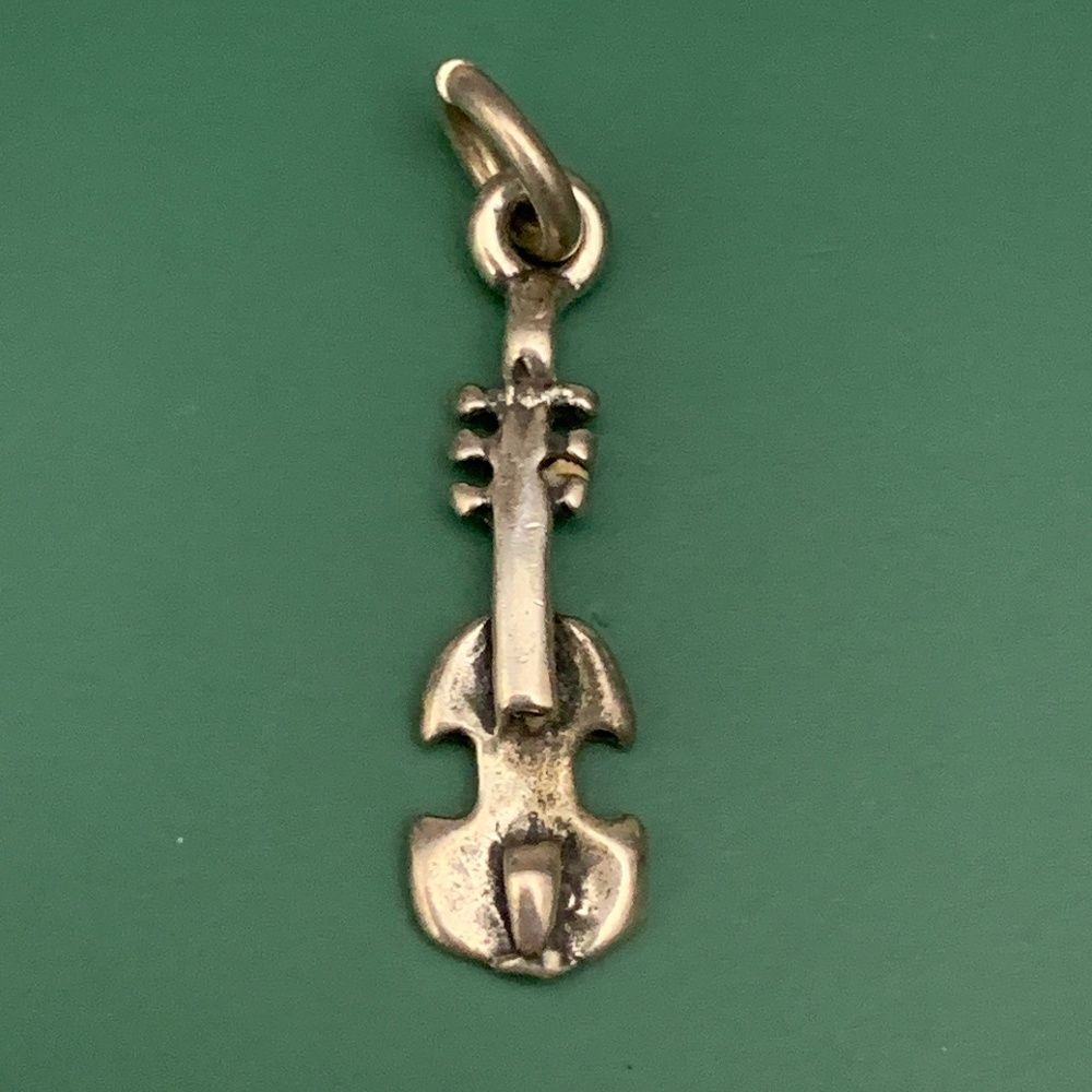 Violin Sterling Silver Jewelry Charm #string instrument